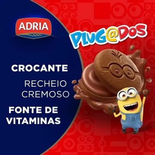 Kit 4 Uni Plugados Minions Sabores Chocolate e Morango 120g — imagem 2 de 2