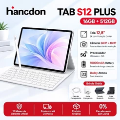 【Garantia 2 Anos】Hancdon S12 Plus Tablet | 16GB RAM 512GB | 12.8" HD Screen | Android 15 | 5G | WIFI