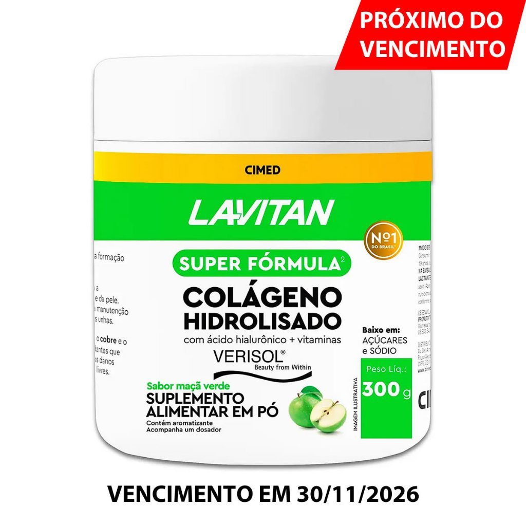 Lavitan Colágeno Verisol Maçã Verde 300g