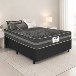 Cama Box Casal 138cm Molas Ensacadas Macau Gazin