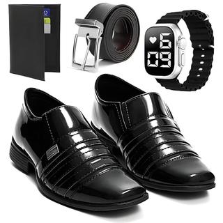Kit Sapato Masculino Oxford Social Italiano Esporte Fino + Acessórios Pronta Entrega Promoção