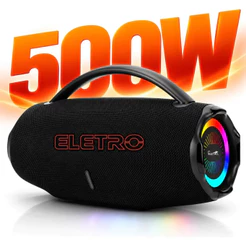 Caixa De Som Bluetooth 500w Graves Potentes Bass Boost Alto Com Alça de ombro Caixa Subwoofer Portatil Tws Alta Potencia