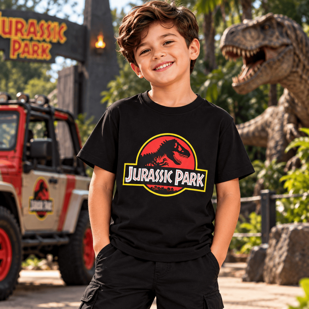 Camiseta Infantil Dinossauro Jurassic 100% Algodão Roupa Criança Meninos