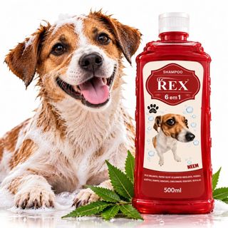 Shampoo Rex Plus 6 Em 1 Com Neem Para Cachorro