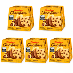 Kit 5 Mini Chocotone 80g Bauducco Gotas Chocolate Para Rechear Cobrir e Decorar