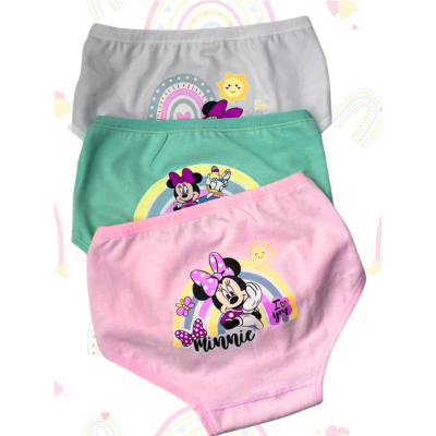 Kit Com 5 Calcinhas Infantil Menina Algodão com Elastano Macia Confortável e Ajuste Perfeito No Corpo