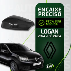 Capa Retrovisor Sandero/Logan 2014 a 2024 Renault - Lado Direito ou Esquerdo