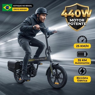 HONEYWHALE B20 Bicicleta EletricaAdulto, 440W-35KM-25KM/H-120KG, Bike-Autonomia-Velocidade
