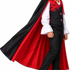 Fantasia de Halloween O Conde Drácula Infantil Com Capa