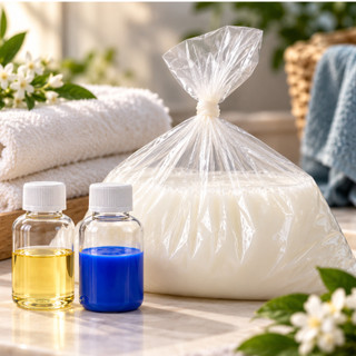Kit Para Amaciante Base + Corante + Essência Faz 50 Litros