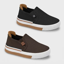 Tênis Masculino Infantil Molekinho Slip On Estiloso Conforto Dia a Dia