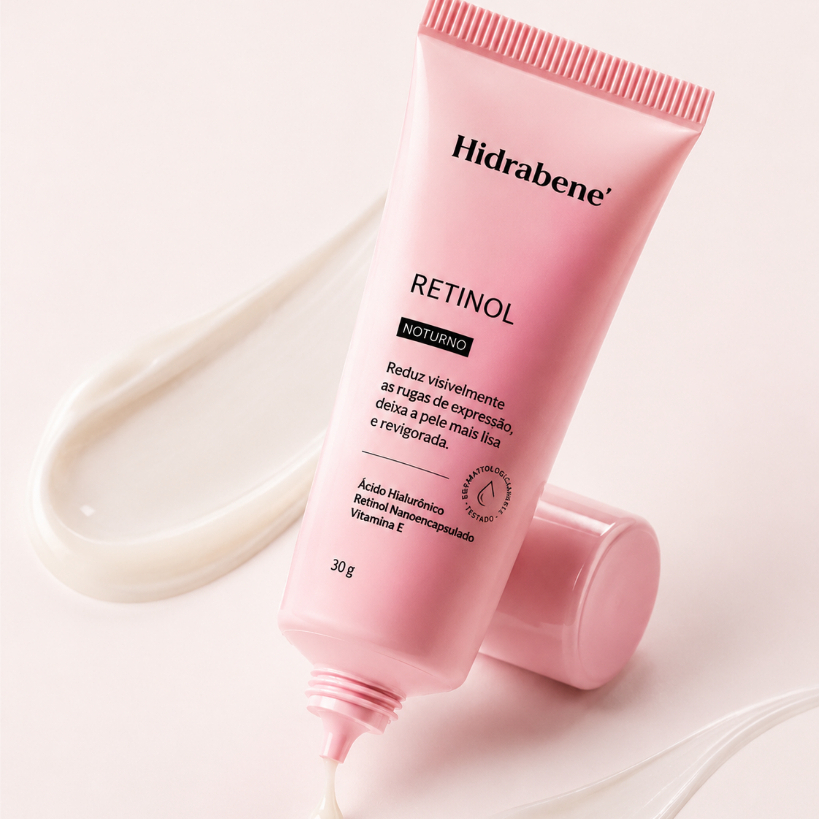 Hidrabene Retinol Noturno Antirrugas com Ácido Hialurônico 30g