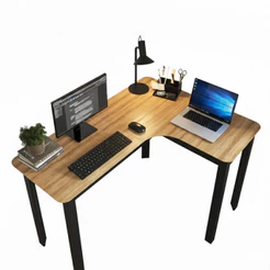 Mesa Gamer Legos 120cm em L de Canto para Home Office Setup Escrivaninha Geek Com Cantos Arredondados Design Moderno