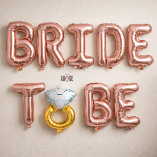 Kit Baloes Bride To Be Anel Despedida de Solteira Chá Lingerie Metálicos Ouro Rosê Noiva em Oferta na Shopee