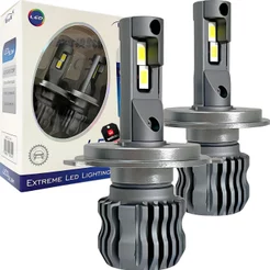 Ultra Led Rayx Slim com Canceller 11000 Lumens 70w 6k 12/24v H1 H3 H7 H8 H11 H16 H27 HB3 HB4