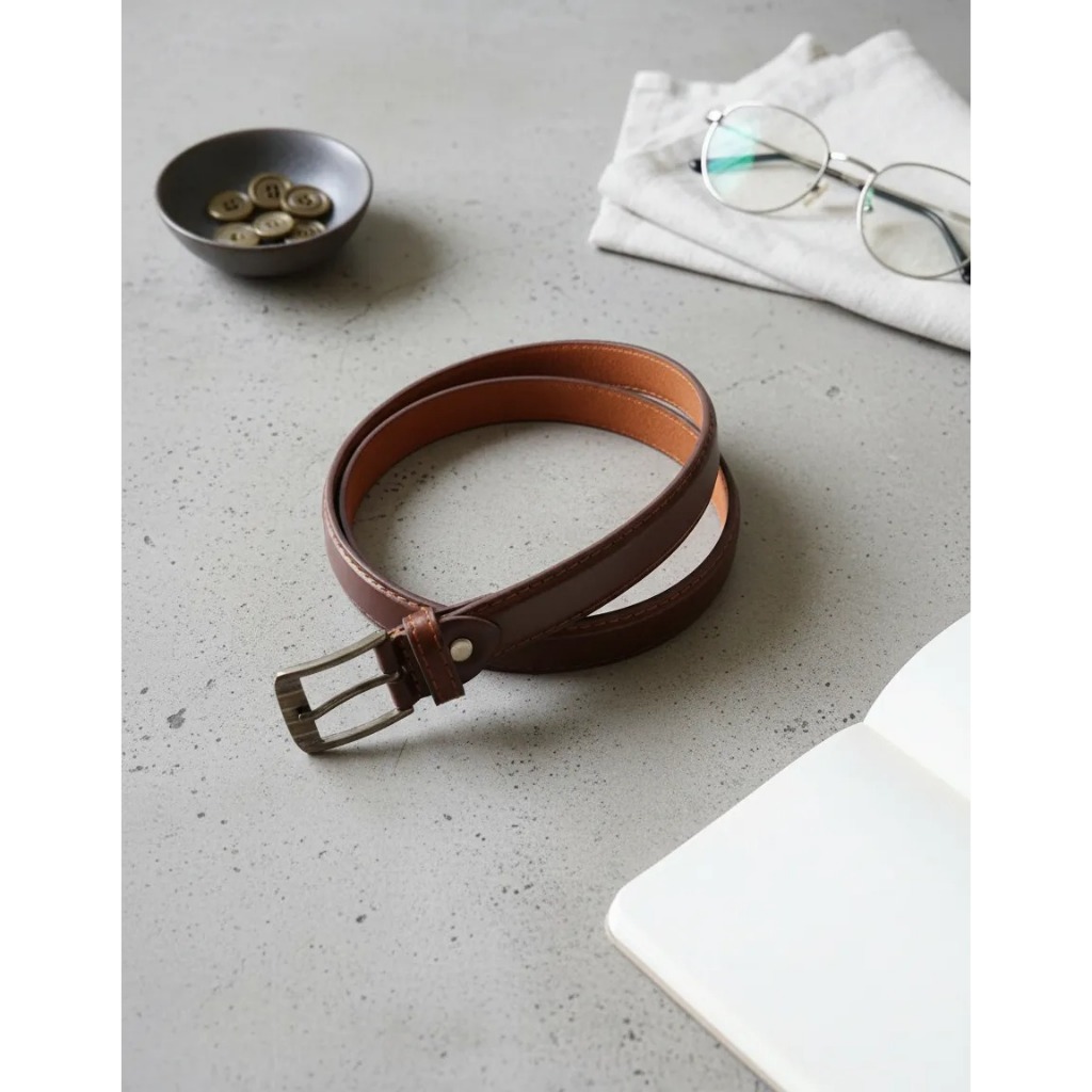 Cinto Infantil Menino Blogueirinho Casual Preto Marrom Caramelo 80 Cm 90 Cm 100 Cm