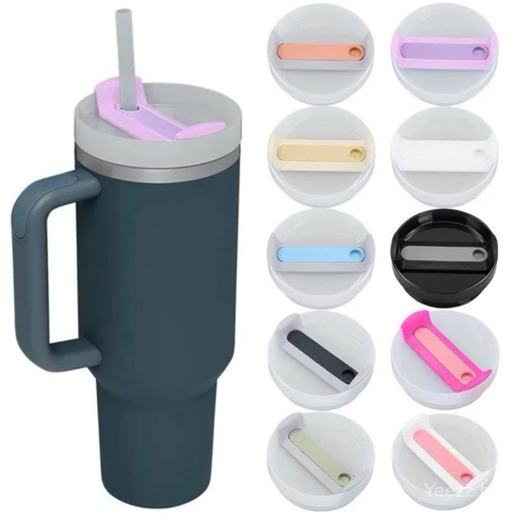Tampa Deslizante Colorida para Copo Térmico Grande 1200ml 40oz com Abertura para Canudo