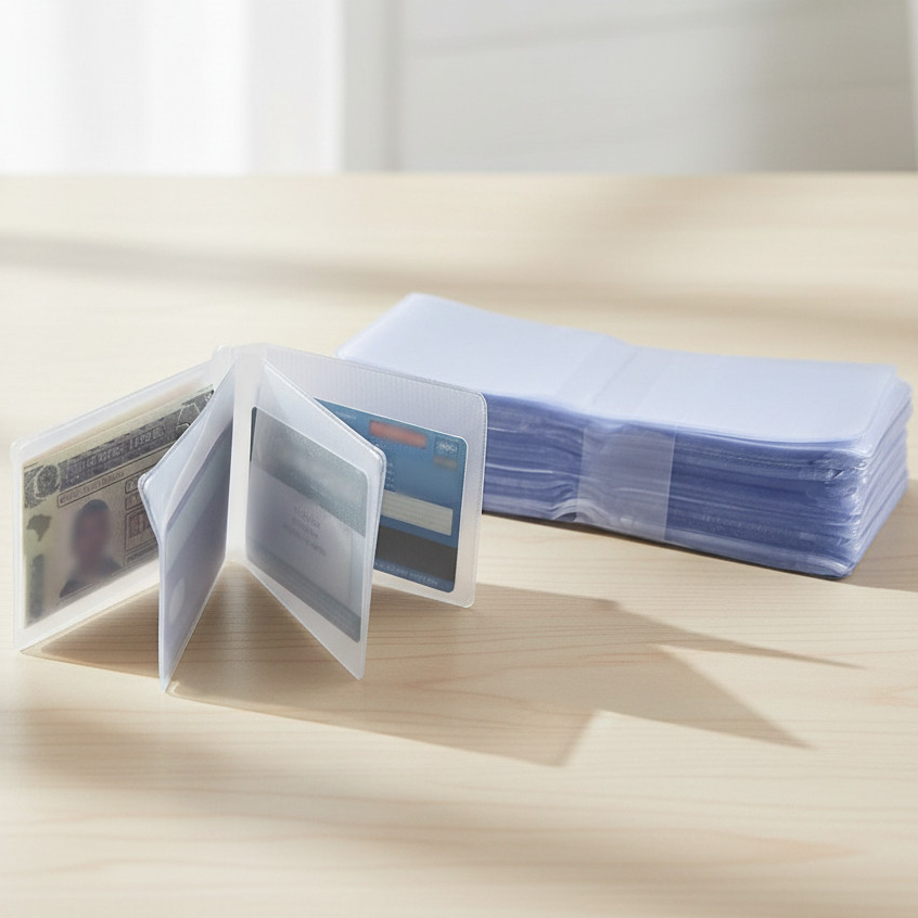 Refil Miolo Plastico P/ Carteira 20,5x6,7 100 Un ou Fracionado Com 4 Divisória Tamanho Medio