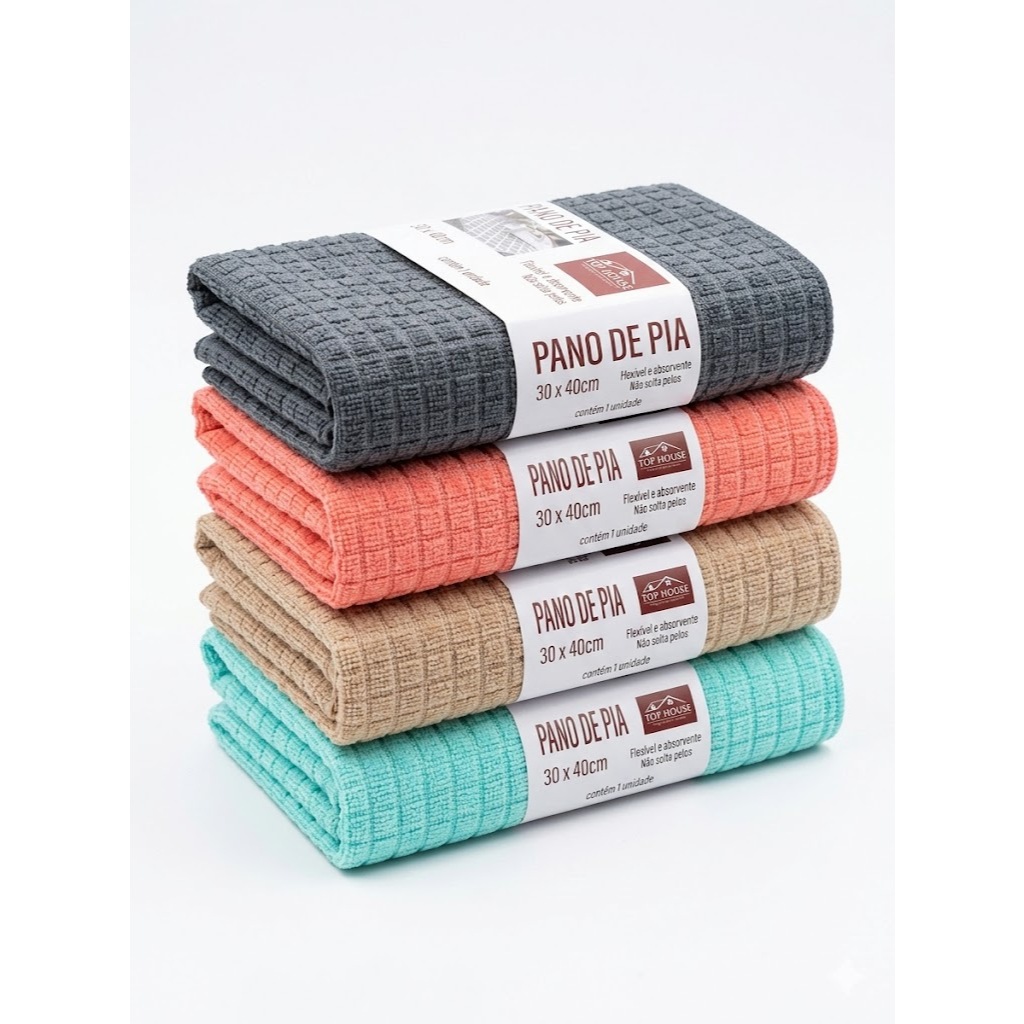 Pano De Pia Tapete Super Absorvente Drenagem de agua Escorredor Multiuso Alta Absorção Prato Pia Louça Banheiro 30x40cm