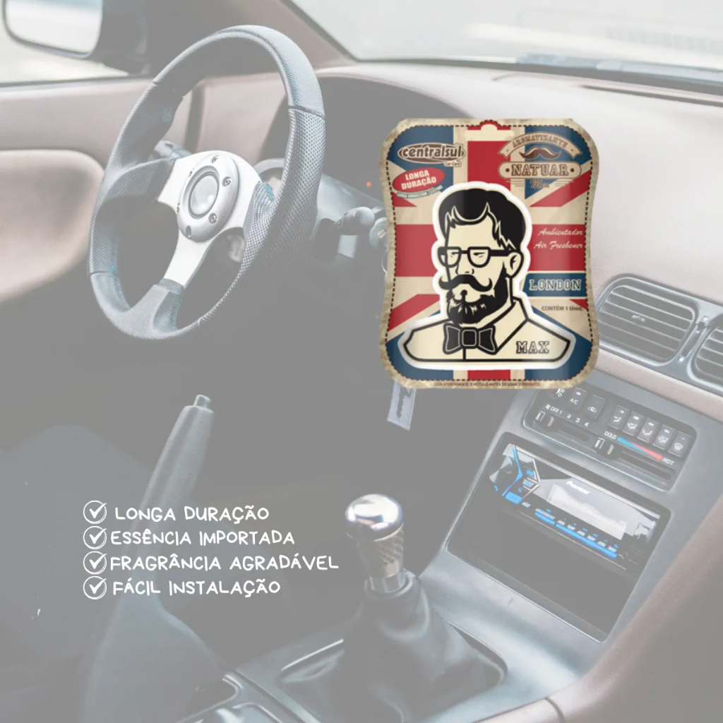 Aromatizante Cheirinho Automotivo Max London Sache Centralsul — imagem 2 de 2