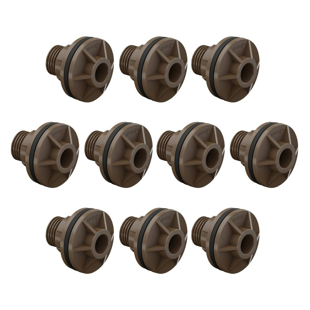 Kit 10 Unid Adaptador Flange 25mm Soldável Com Anel 3/4 Tigre Original