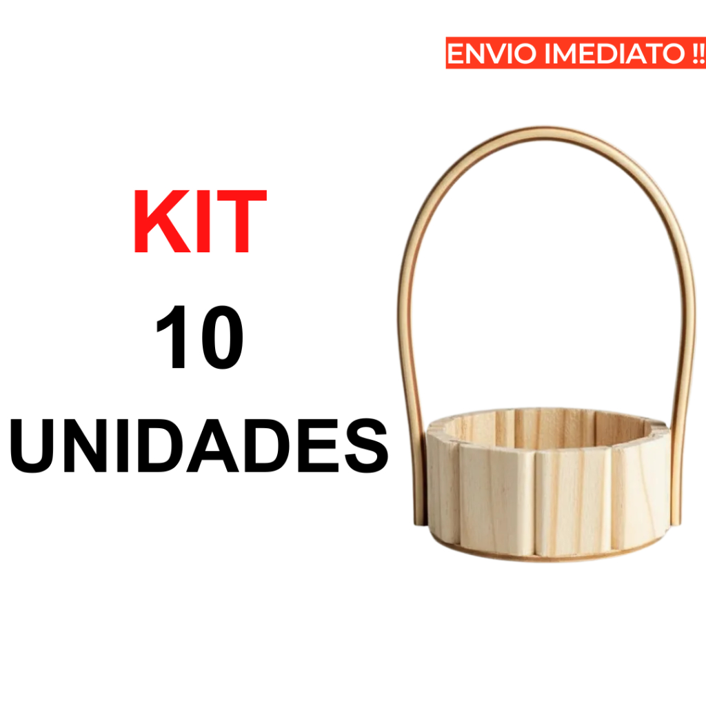 Kit 10 Cesta Mini Redonda 11 Centímetros em Oferta na Shopee