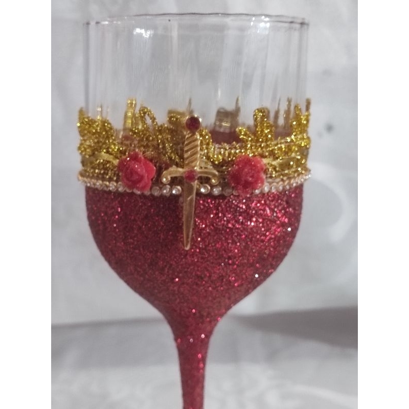 Taça Pomba gira Rainha do cabaré , Maria Padilha do cabaré , luxo vidro