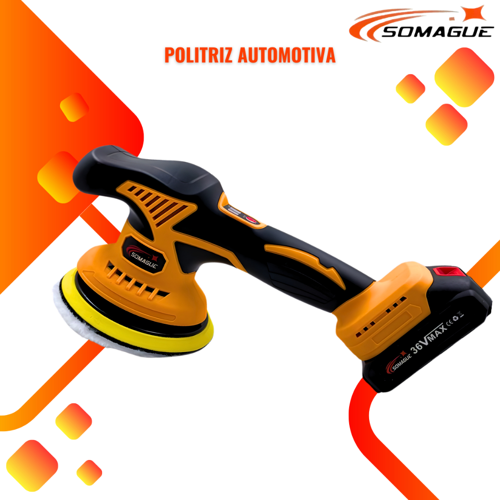 Politriz Automotiva Lixadeira Orbital Sem Fio 2 Baterias