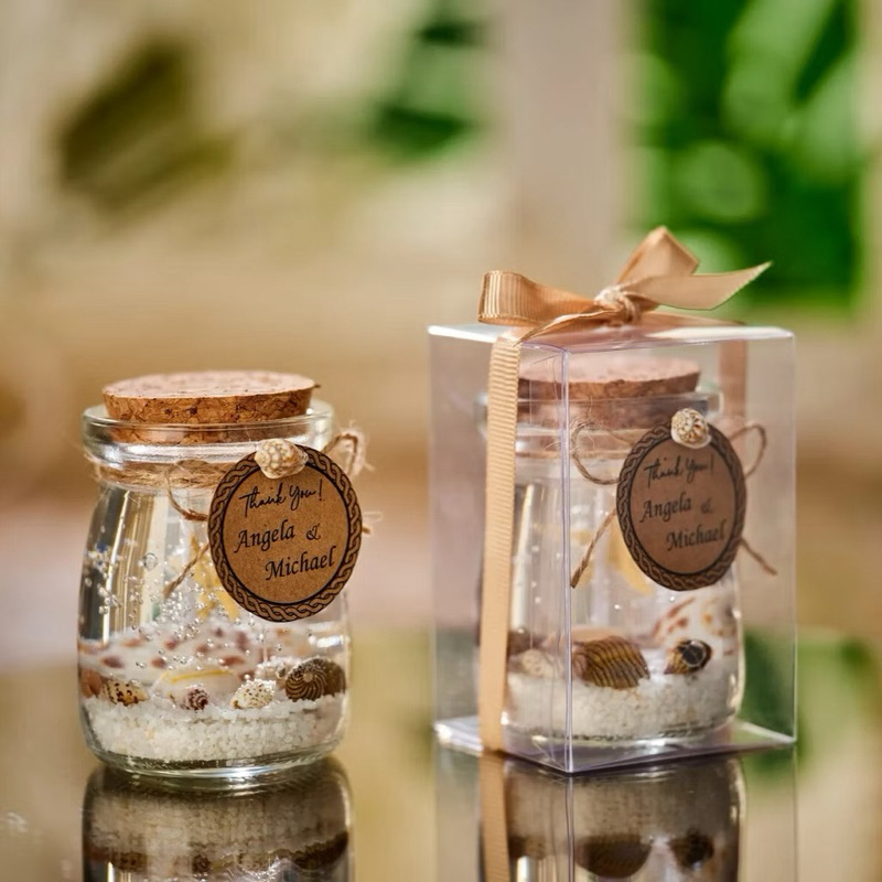 KIT COM 2 POTES DE VIDRO COM ROLHA | TAM.: 100ML CADA POTINHO | ANIVERSÁRIO | PORTA CONDIMENTOS | TEMPEROS | LEMBRANCINH