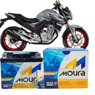 Moura Moto Bateria 5Ah Biz125 CG150 Fan160 CG125 XRE300 BROS150 TWISTER2018> em Oferta na Shopee