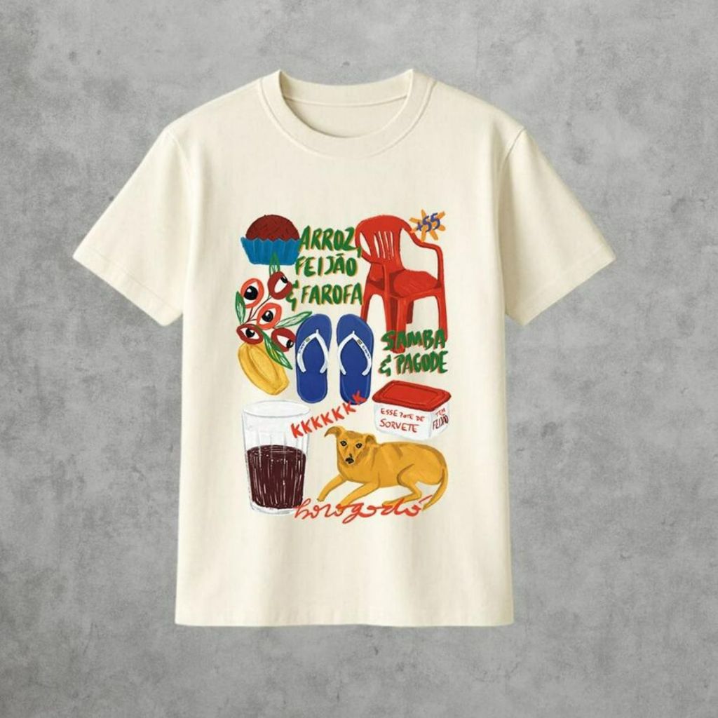 Blusa Tshirt Estampada  Feminina Estampada Brasil 100% Algodão Mais Barata