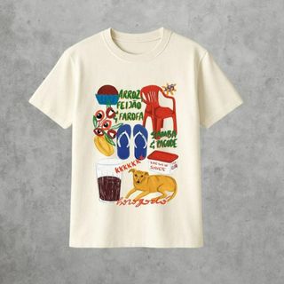 Blusa Tshirt Estampada  Feminina Estampada Brasil 100% Algodão Mais Barata