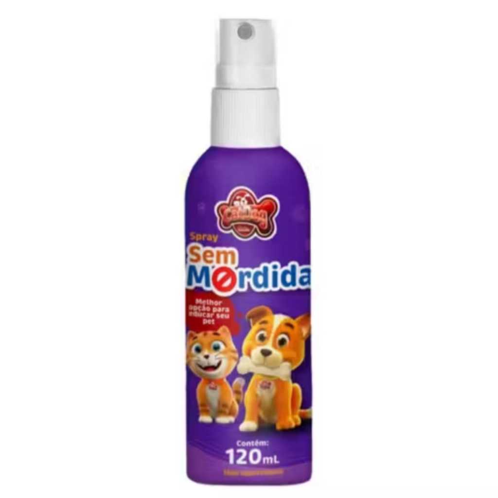 Spray Educador Anti Mordida Cão e Gato Sem Mordida 120ml Adestramento