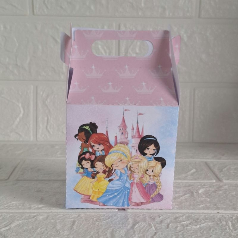 Caixa Maletinha surpresa Personalizada Princesas Cute Aniversário Princesas baby