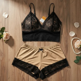 Babydoll Cropped Feminino 36 ao 52 Plus Size Pijama Feminino Baby Doll Rendado em Oferta na Shopee