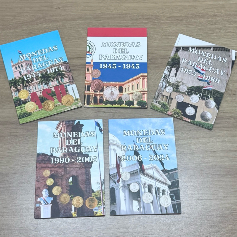 Álbum para Moedas do Paraguai de 1845 a 2024 Sem Moedas