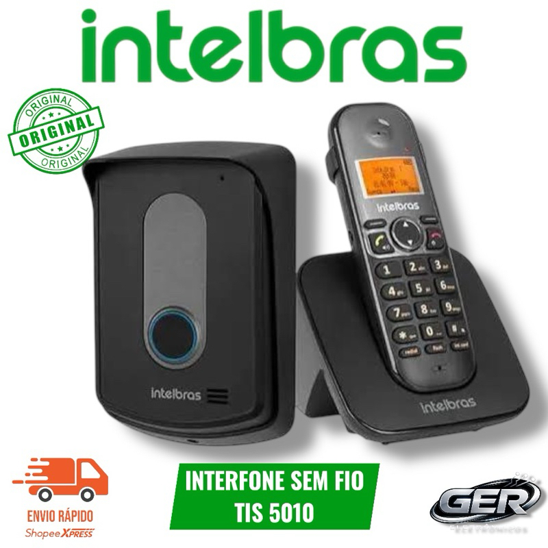 Melhor Kit Porteiro Telefone Sem Fio e Ramal Externo Tis 5010 Intelbras - Miniatura 2