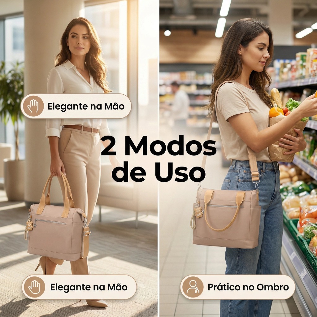 Bolsa Tote Feminina Impermeável Premium laytonvivian Grande Capacidade Multifuncional Moda Elegante Trabalho Viagem em Oferta na Shopee