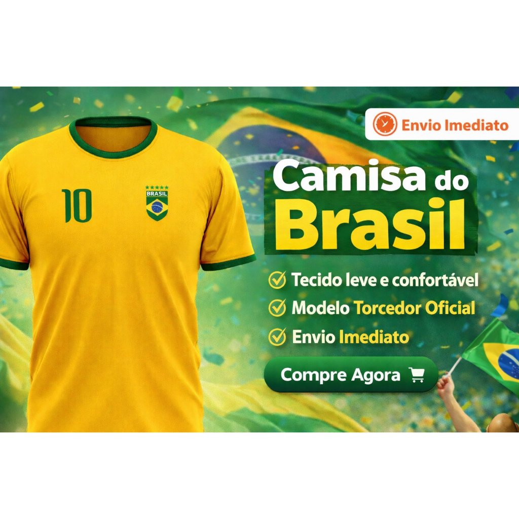 Camiseta Dry Fit Brasil