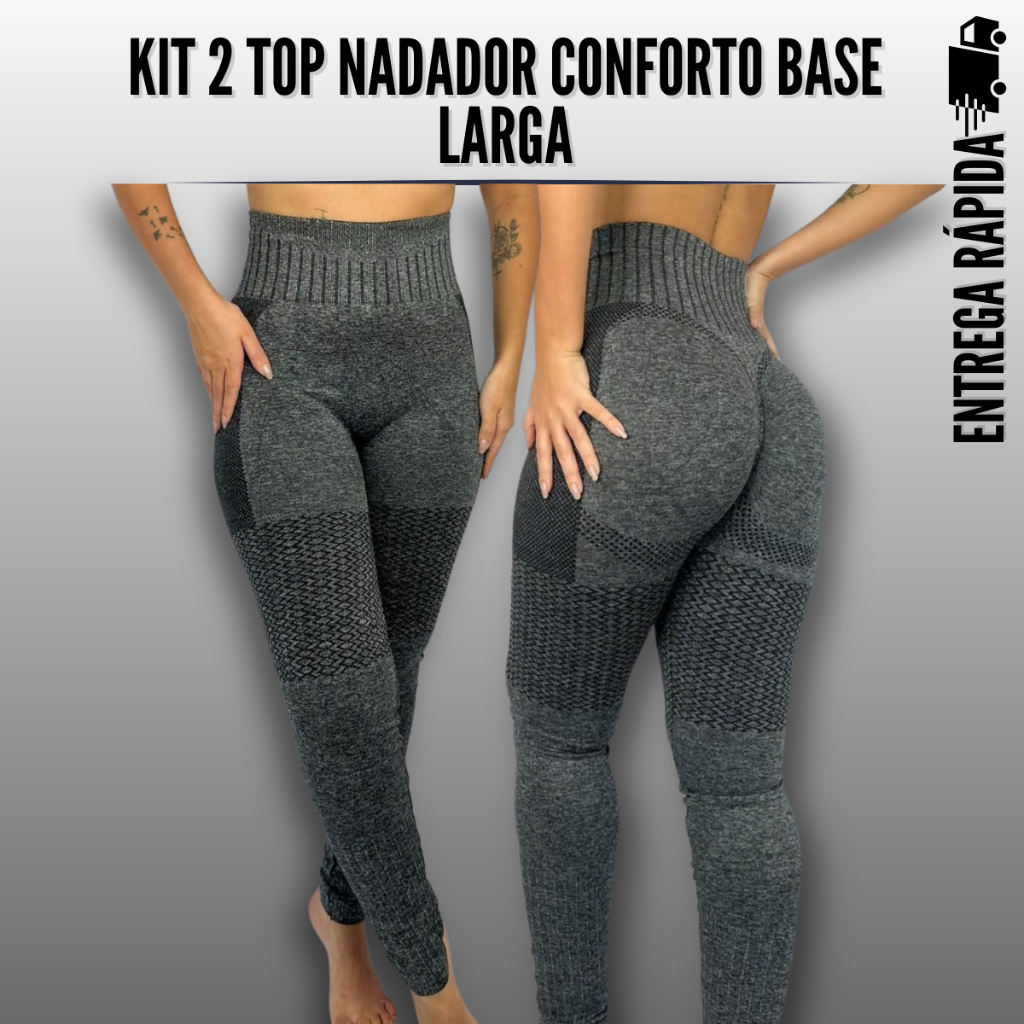 Legging Levanta Bumbum Modeladora Cintura Alta Zero Transparência Academia TAM Único