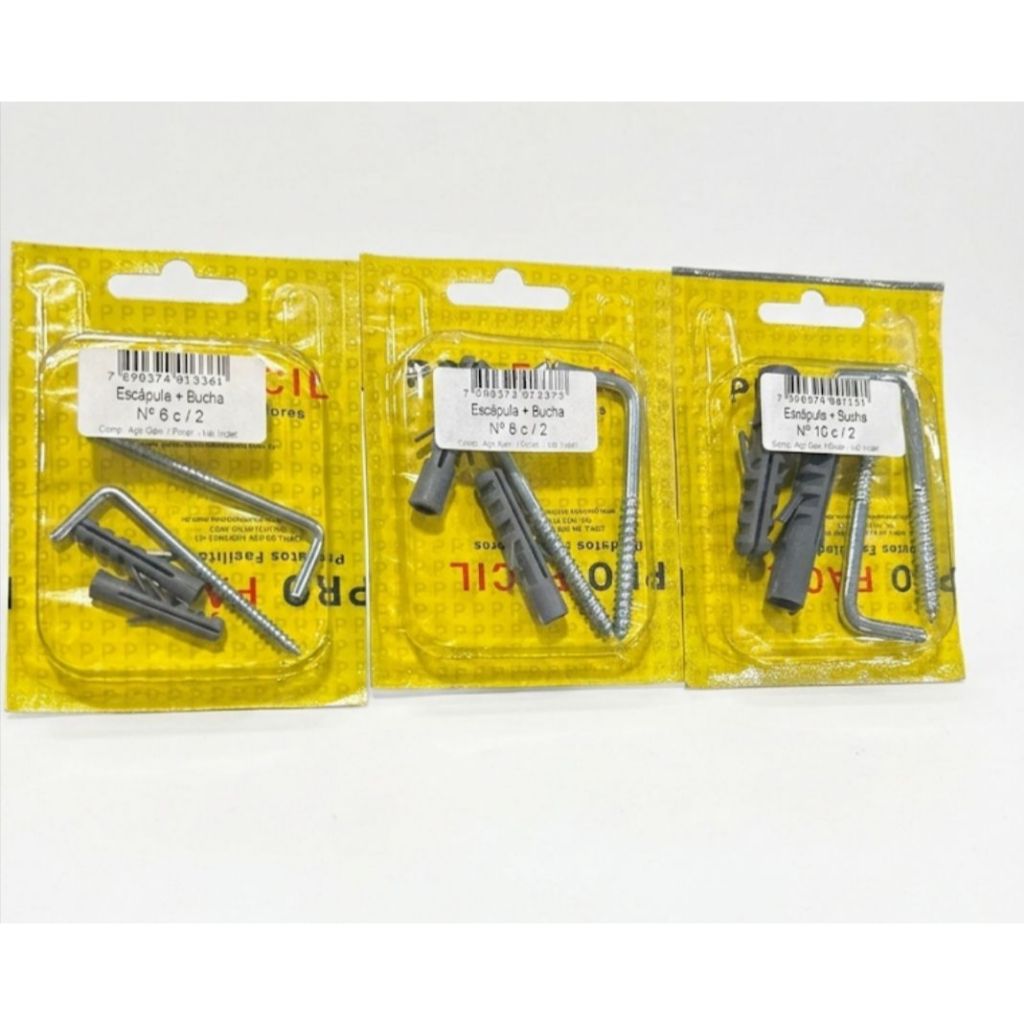 Kit Escápula Com Bucha Zincado Vários Tamanhos - 2 Unidades em Oferta na Shopee