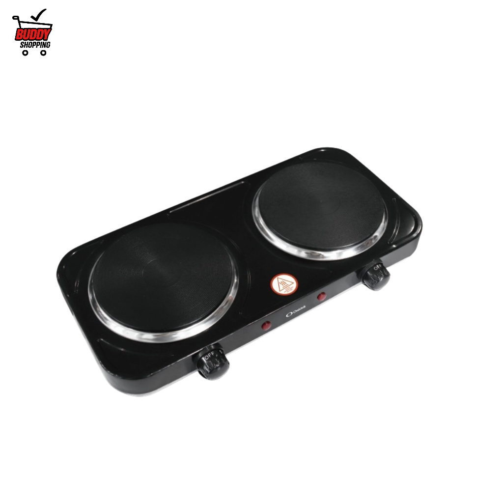 Fogão Elétrico ON 2 Bocas Portátil Antiaderente 2000W Preto Modelo ON-FE402 Bivolt em Oferta na Shopee