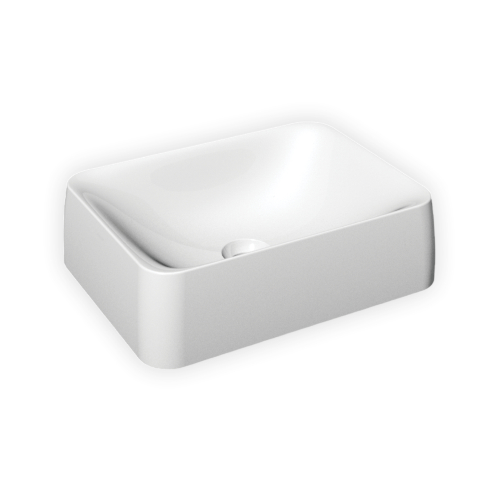 Cuba de Apoio Retangular Lorenzetti SA-03 46x36 Banheiro Lavabo Branca Pia Sobrepor Moderna Luxo