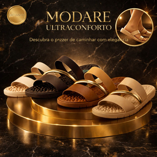 Sandália Feminina Rasteirinha Modare Ultraconforto Macia Elegante Palmilha Massageadora Original em Oferta na Shopee