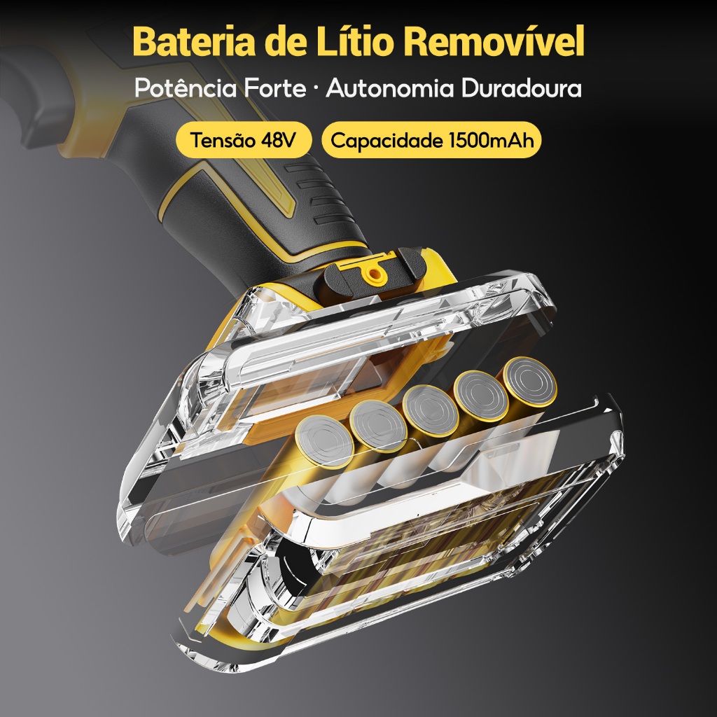 SOARFLY Parafusadeira Furadeira 48V 2 Baterias Com Maleta e Acessórios Completo 28pcs 220V/110V — foto 8