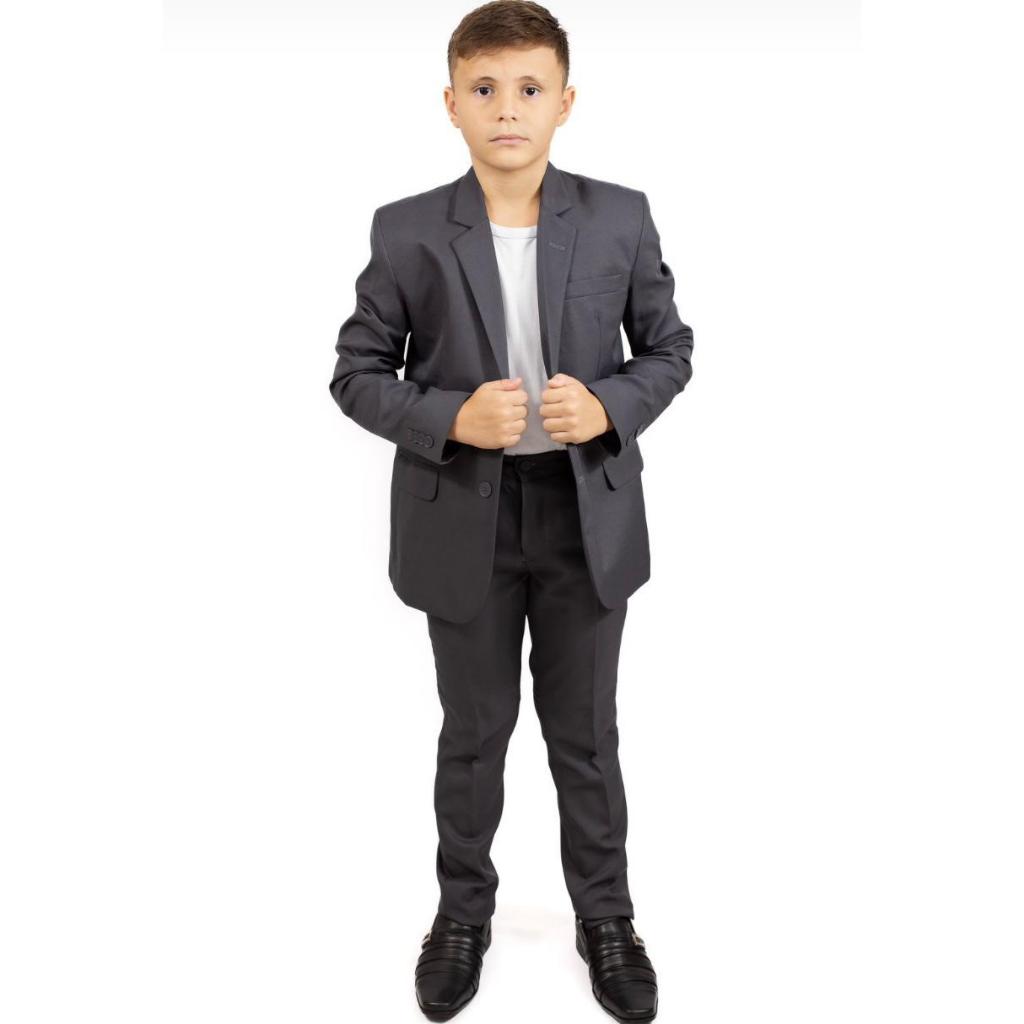 Terno Oxford Masculino Infantil Slim Executivo De Luxo (blazer + Calça)+DiretoDaFabrica+Noivinho+Casamento+Igreja