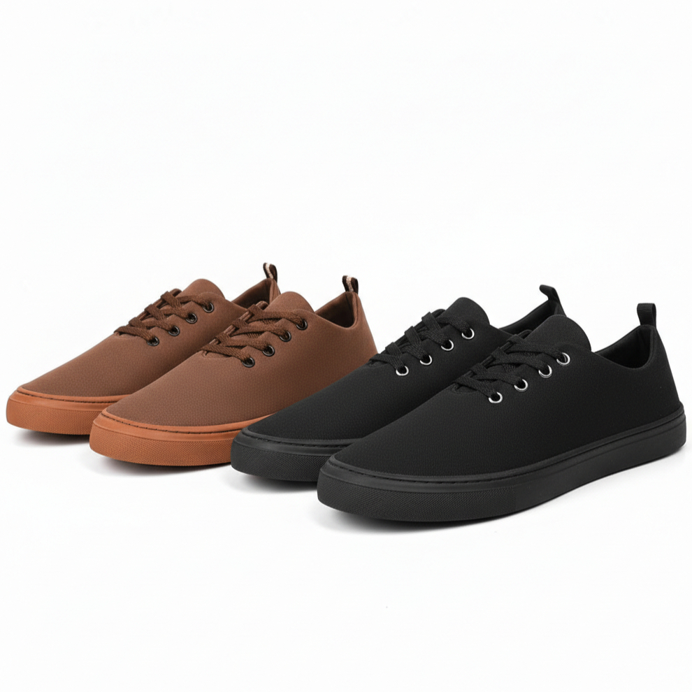 Kit 2 Sapatenis Masculino Moderno Dia a dia Conforto e Estilo Completo PROMOÇAO