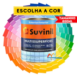 Tinta Epóxi Azulejo MDF 800ml Cozinha Banheiro Multissuperfícies Acetinada Suvinil Escolha A Cor