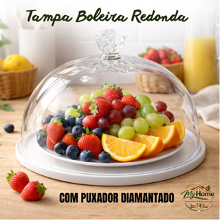 Tampa Boleira Redonda Com Puxador Diamantado em Oferta na Shopee