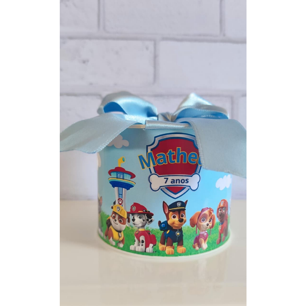 Kit Tubolatas personalizadas 5x6 - Lembrancinha de Aniversário Patrulha Canina / Diversos temas, Maternidade, Chá de beb